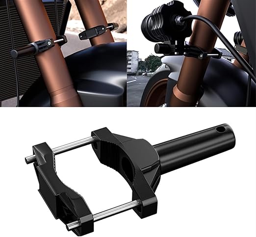 Amazon バイク用 ヘッドライトステー オートバイバンパー修正ヘッドライトスタンドスポットライト延長フレームアルミ合金ショックブラケット用ユニバーサルマウントブラケット Color 1pcs ライト用ステー 車 バイク