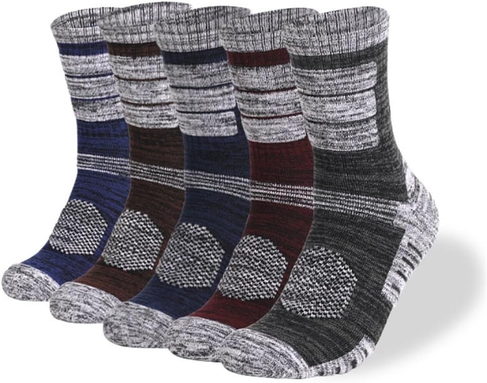 Sports Socks with Thickened Towel Soles Hiking Sweat Absorbing Mid Length Running