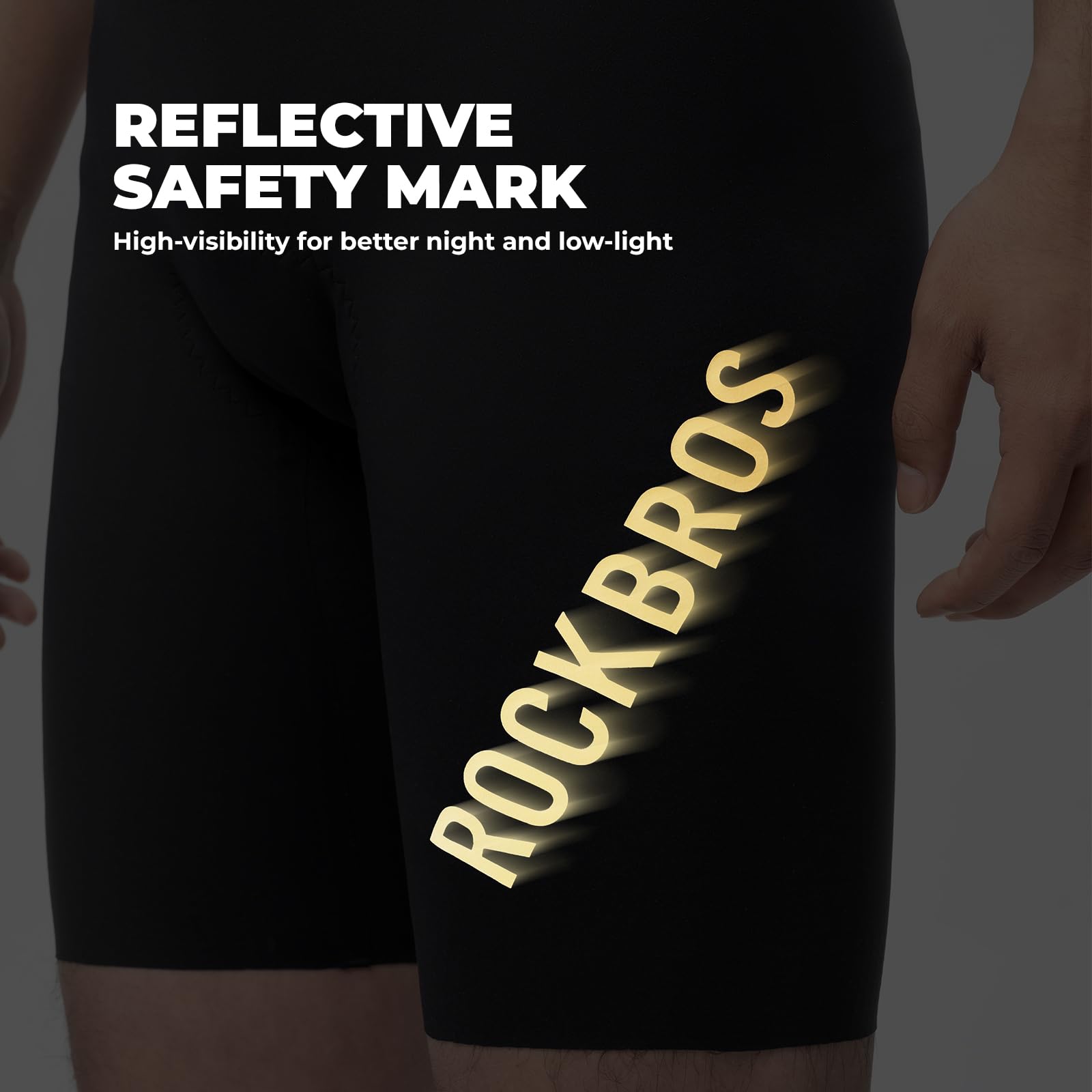 ROCKBROS Salopette da Ciclismo Uomo, Pantaloncini con Bretelle Senza Cuciture Imbottiti in 3D Gel Traspirante e Antiscivolo, Asciugatura Rapida, per Bicicletta MTB Bici da Strada