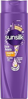 Shampoo Liscio Perfetto 2in1, Shampoo e Balsamo per Capelli Lisci a Lungo e Setosi, Formula Active Fusion con Olio di Argan, Proteine della Seta e Biotina per Capelli Visibilmente Sani, 250ml
