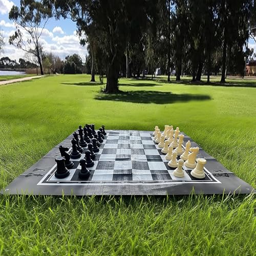 Set gigante de ajedrez King Size con piezas de 10 pulgadas miniatura 5