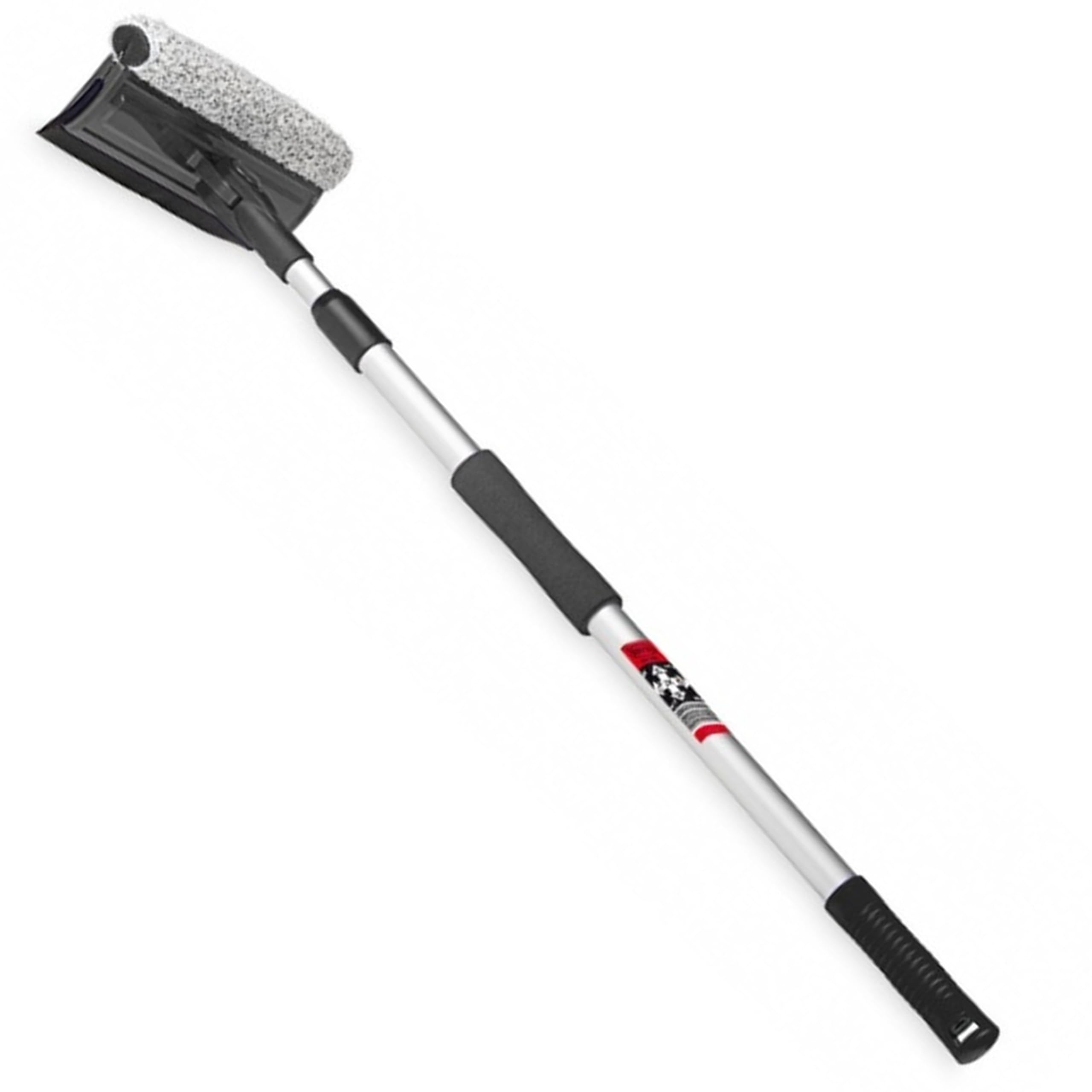 Heyner Silver Long Telescopic Window Insect Cleaner Tool Squeegee Sponge| Extendable 125Cm For Campervans, Motorhomes, And Vans| Easy Window Cleaning H407540