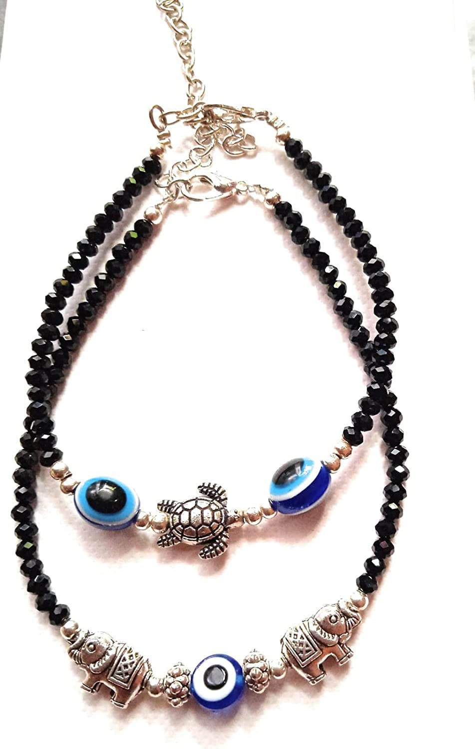 Beadzz Elephant and Tortoise Nazariya Evil Eye Anklet Payal for women and Girls, Adjustable, 1 Each (B0BH5954T7) Amazon Price History, Amazon Price Tracker