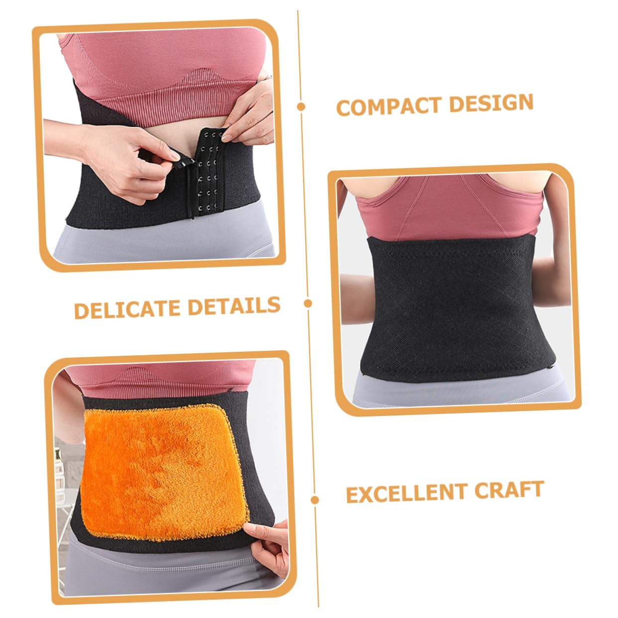 NULYLU Thick Warmth Waist Support Band for Workout Lumbar Sleeve Wear-resistant Breathable