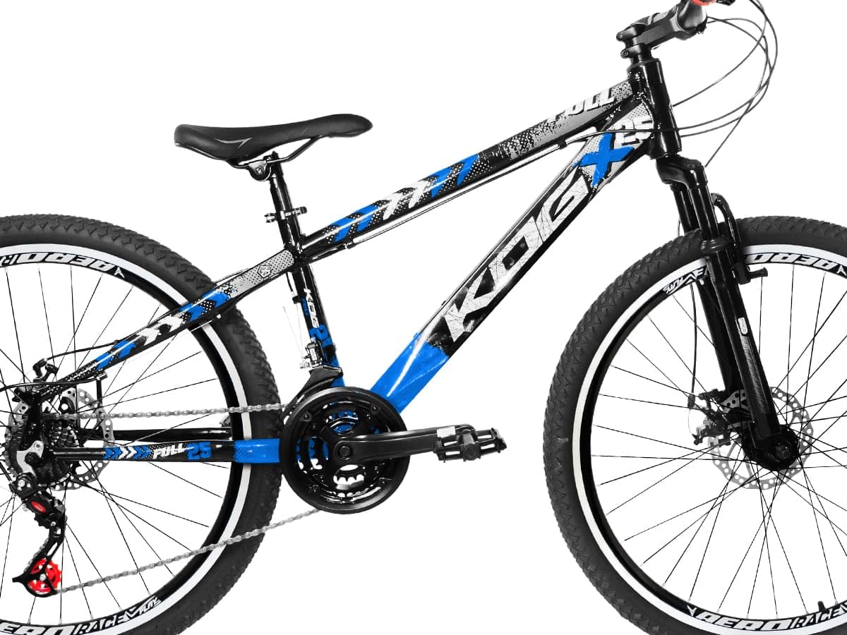 はこ Bicicleta Aro 26 KOG 18v Disco Freeride Full X25 Tipo Viking,13.5