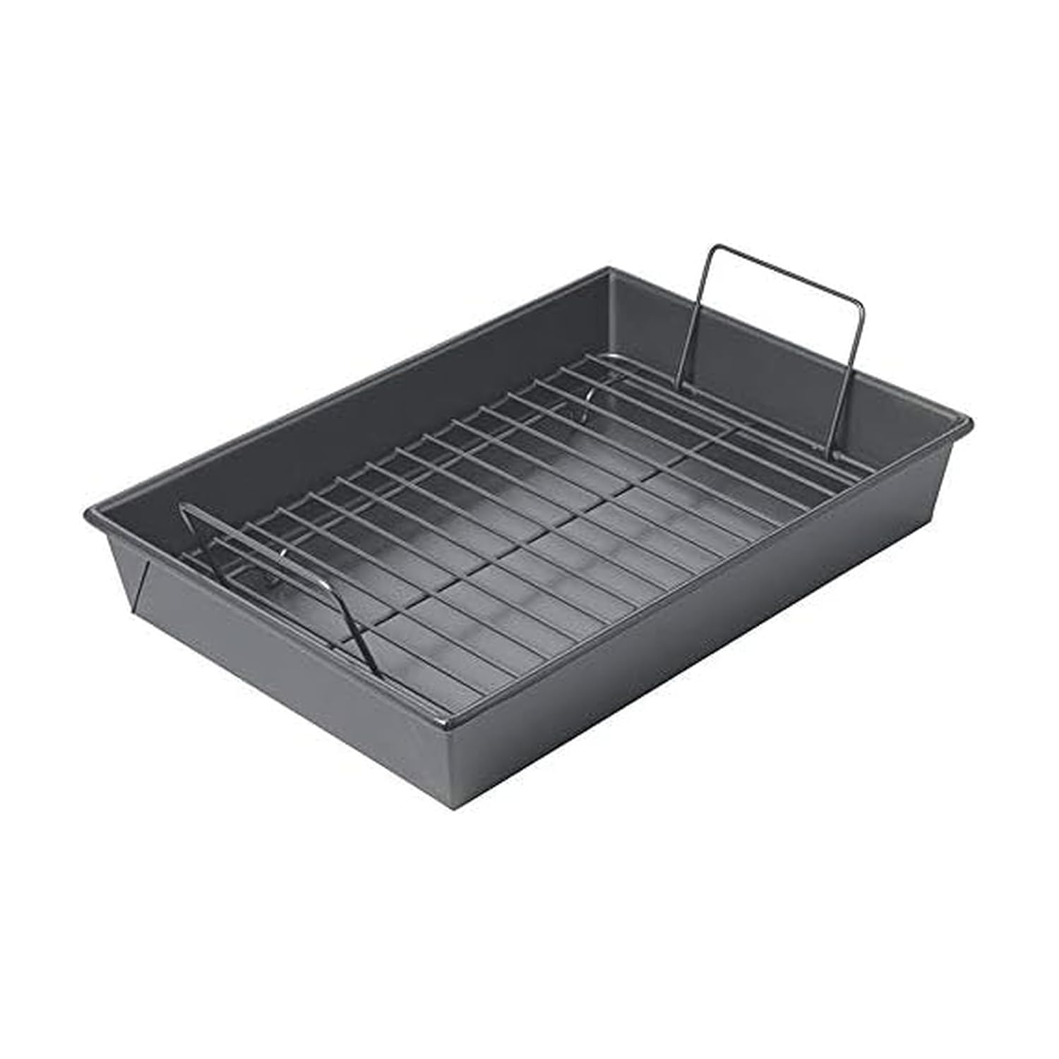 Chicago Metallic 16947 Professional Roast Pan with Non-Stick Rack 13-Inch-by-9-Inch Gray