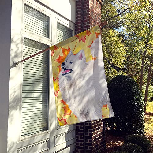 Drapeau Samoyède automne grand format pour égayer une façade de maison