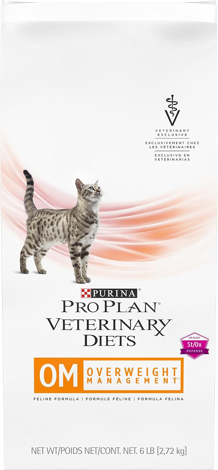 Purina Pro Plan Veterinary Diets OM Overweight Management Feline Formula Dry Cat Food, 6 lbs.