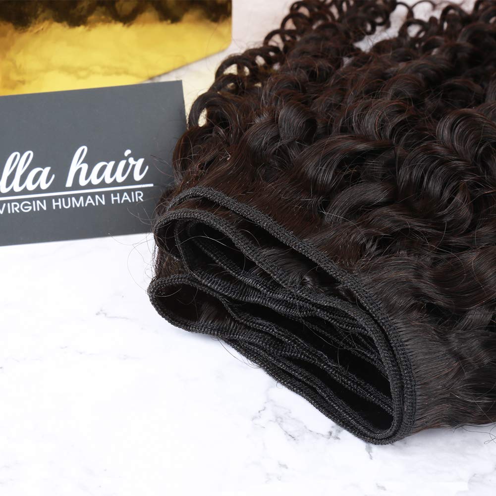 Bella Hair Best One Donor Human Hair Weave Curly Wave 3 Bundles Natural Color Virgin Hair 26"26"26"