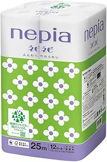 ネピア ネピネピ トイレットロール 12ロール ダブル 25m巻き 541355 【プラザセレクト】