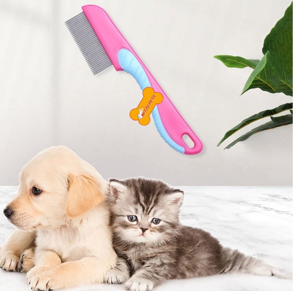 NITZU PETS Flea Comb - Flea Removal Grooming Comb for Cats, Dogs, Rabbits. Effective against Fleas, Nits, Biting Pests, Ticks, Flea Dirt -1 Piece (Color May Vary) (B0BYNB8F8Q) Amazon Price History, Amazon Price Tracker