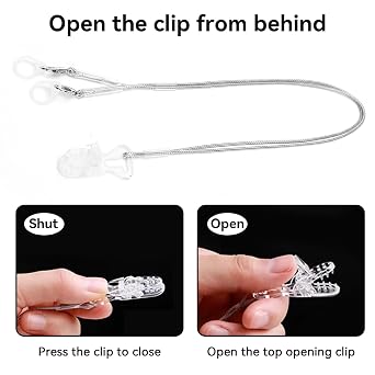 Hearing Aids Clip, Portable AntiLost Hearing Aid Lanyard BTE Hearing Aids Holder Rope for Adults Seniors & Kids