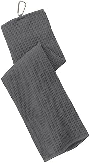 Port Authority Waffle Microfiber Golf Towel OSFA Deep Smoke