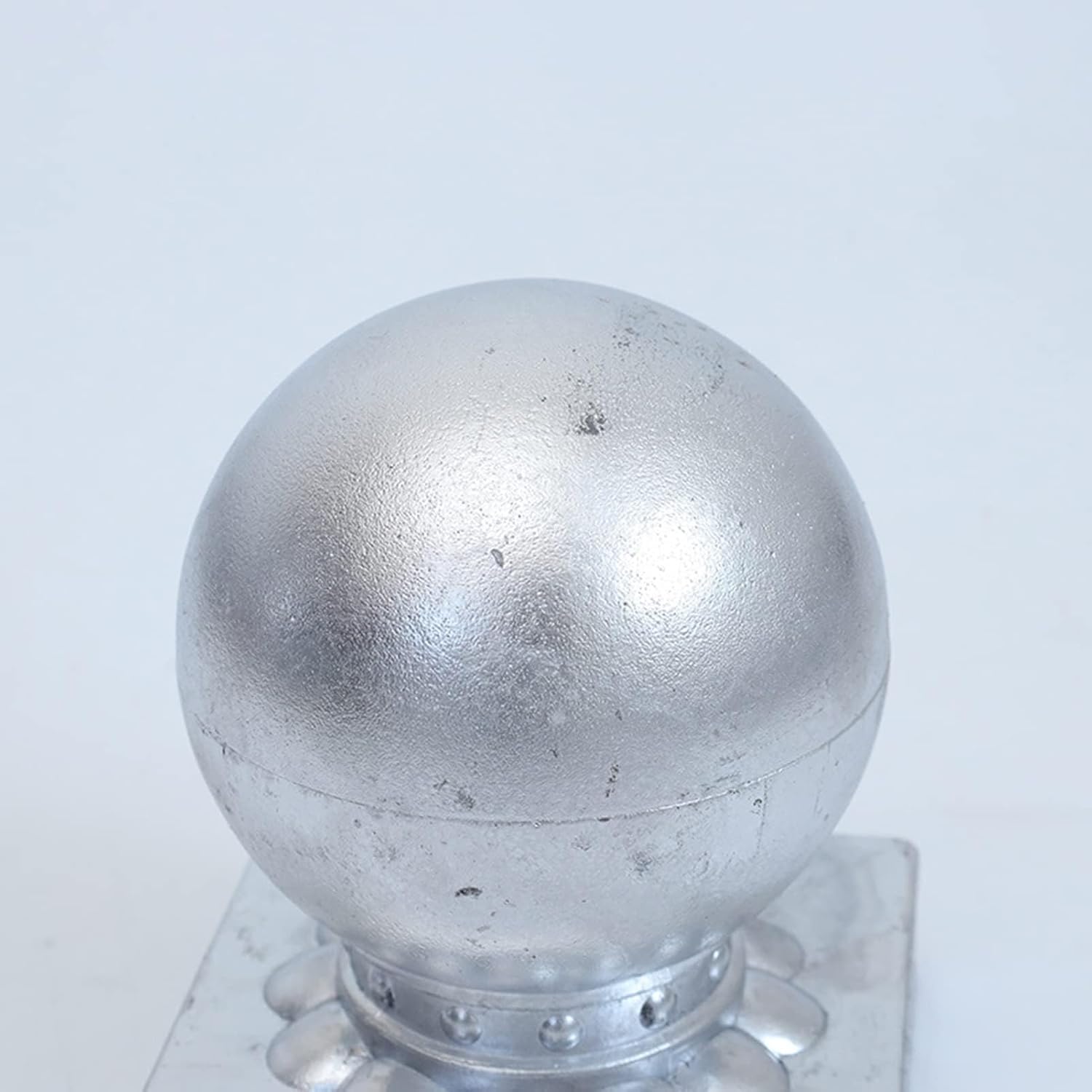 2 Pcs Fence Post Cap, Stainless Steels Fence Finials Cover Top Sphere Protector Replacement for Outdoor Fences Mailboxes Decks,100 * 100mm, 100100mm