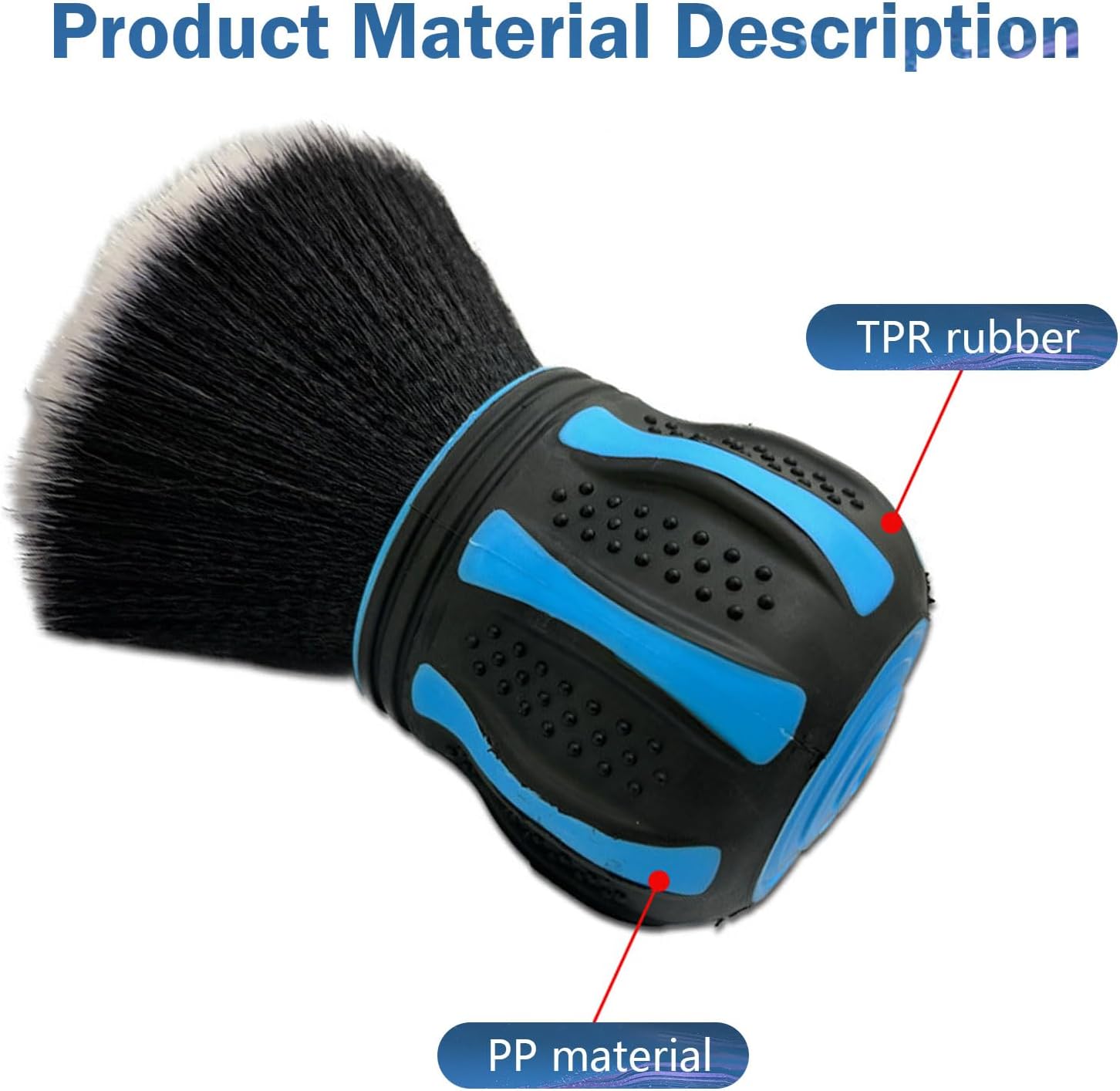 Car Interior Brush, Soft Bristles with Storage Rack, Car Beauty Tools, Car Detailing Brush Kit, Suitable for Most Cars (Blue)