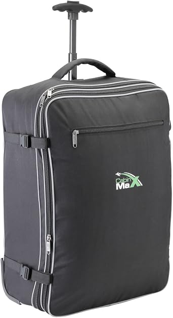 Cabin Max Berlin – Maleta Ligera y expandible para Equipaje de Mano. De 55  x 40 x 20 cm es expandible a 55 x 40 x 25 cm, 1.8kg, 55 litros : Amazon.es:  Equipaje