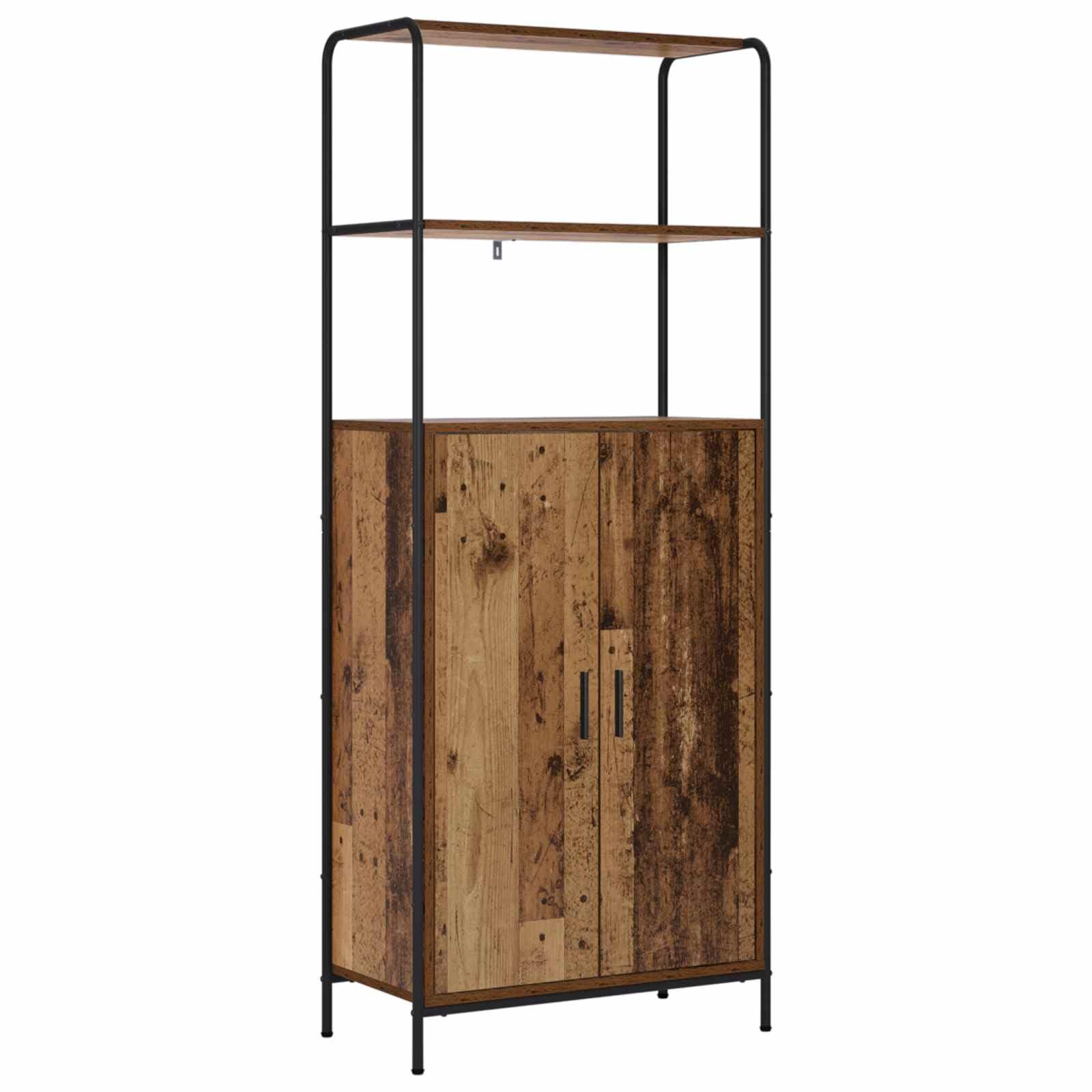 vidaXL Highboard Stare drewno 40 x 33 x 161 cm Drewno inżynieryjne