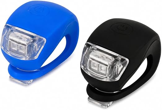 Orret Home 2 Adet Bisiklet Işığı Seti LED Flaşör – Ön Arka Bisiklet Lambası, USB’siz Pilli Işık, Su Geçirmez Bisiklet Aydınlatma, Silikon Gövdeli Güvenlik Işığı