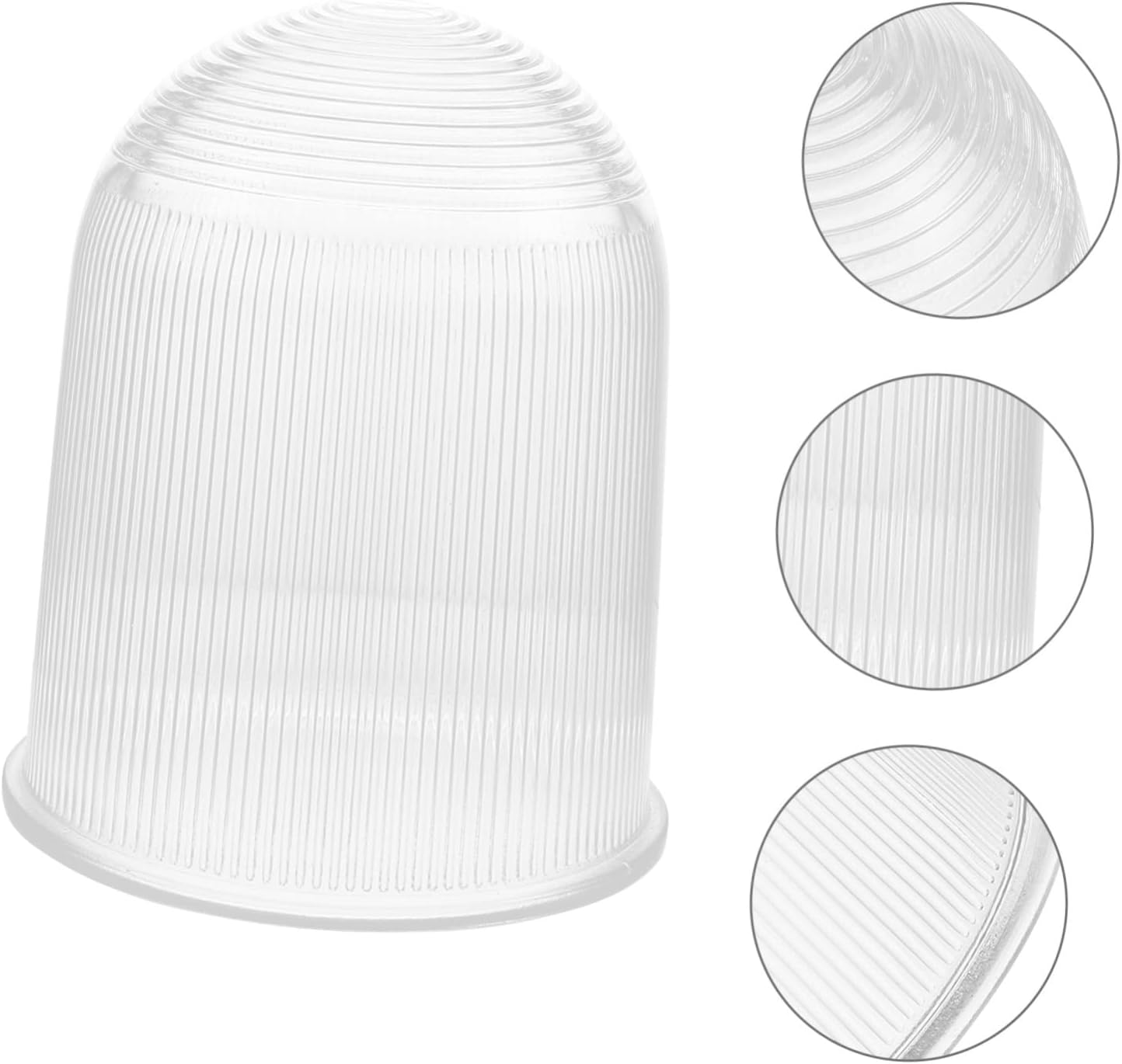 Balacoo 1Pc Globe Lampshade Durable Transparent Glass Light Cover for Ceiling Pendants Desk Floor Lamps Unique Decorative Lighting for Home and Garden Use