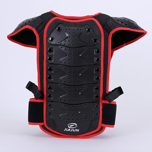 Miniatura 2 de motocicleta bicicleta para niño Armor Amor chaleco para protección posterior, S, Gules