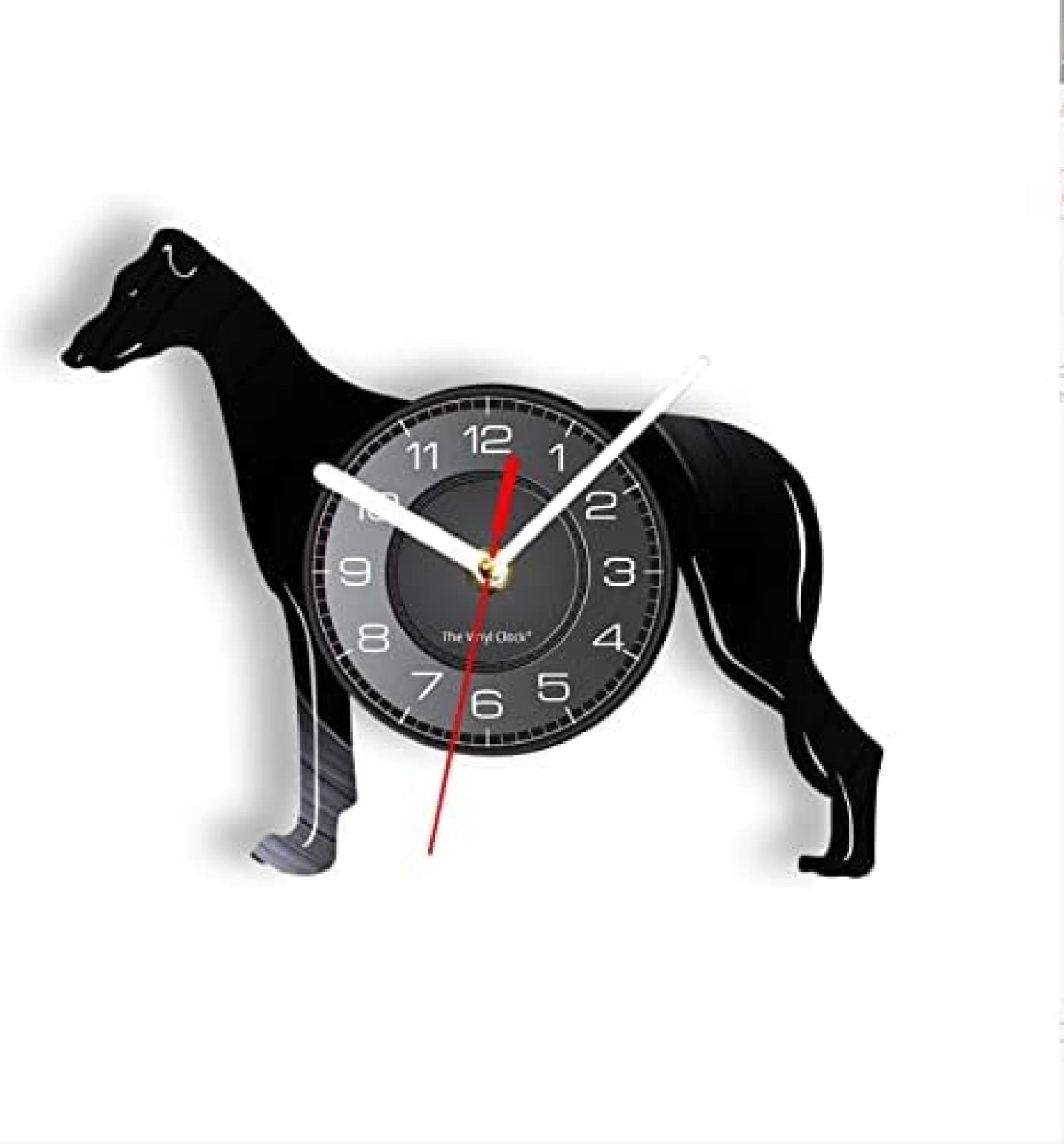 Golden Retriever - orologio da parete geometrico con foto e scritta di