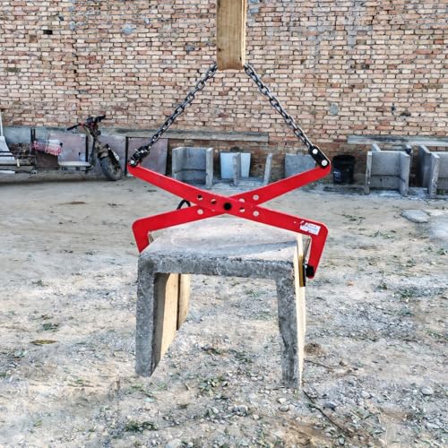 Abrazadera de elevación de piedra resistente, capacidad de 1,300.0 kg, apertura de 42 pulgadas, elevador de tijera para granito, mármol, roca y manejo de placas, ideal para construcción y piedra