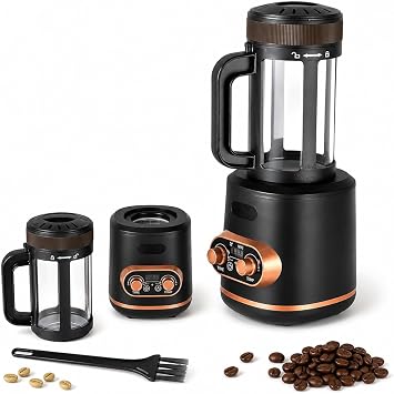 Coffee Roaster Machine, 300g, Hot Air Roasting, Auto Cooling