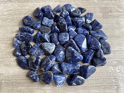 Image of 1 /2 LB Sodalite Tumbled Stones, Polished Sodalite Gemstone, Healing Crystals (Sodalite)