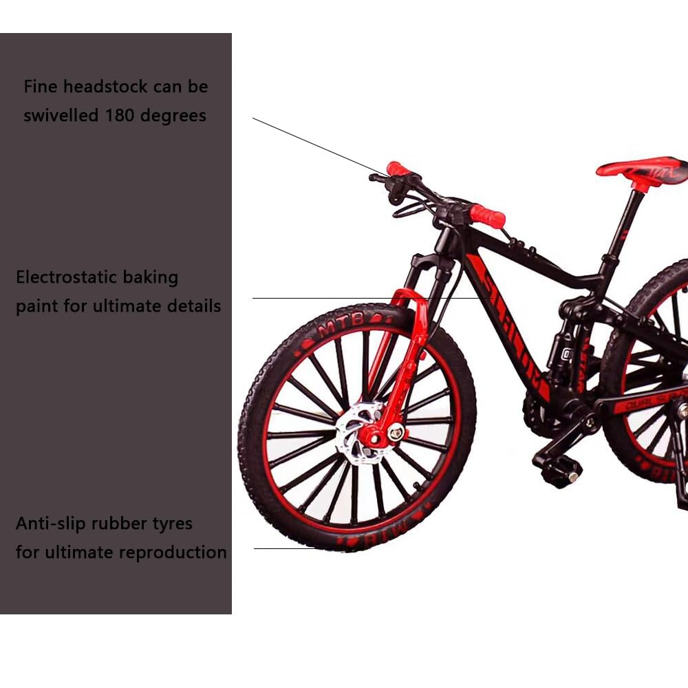 Mini Finger Bikes, Modellino di Bicicletta in Lega di Zinco 1:10, Della Bicicletta Della Lega Modellin, Finger Mountain Bike Modello