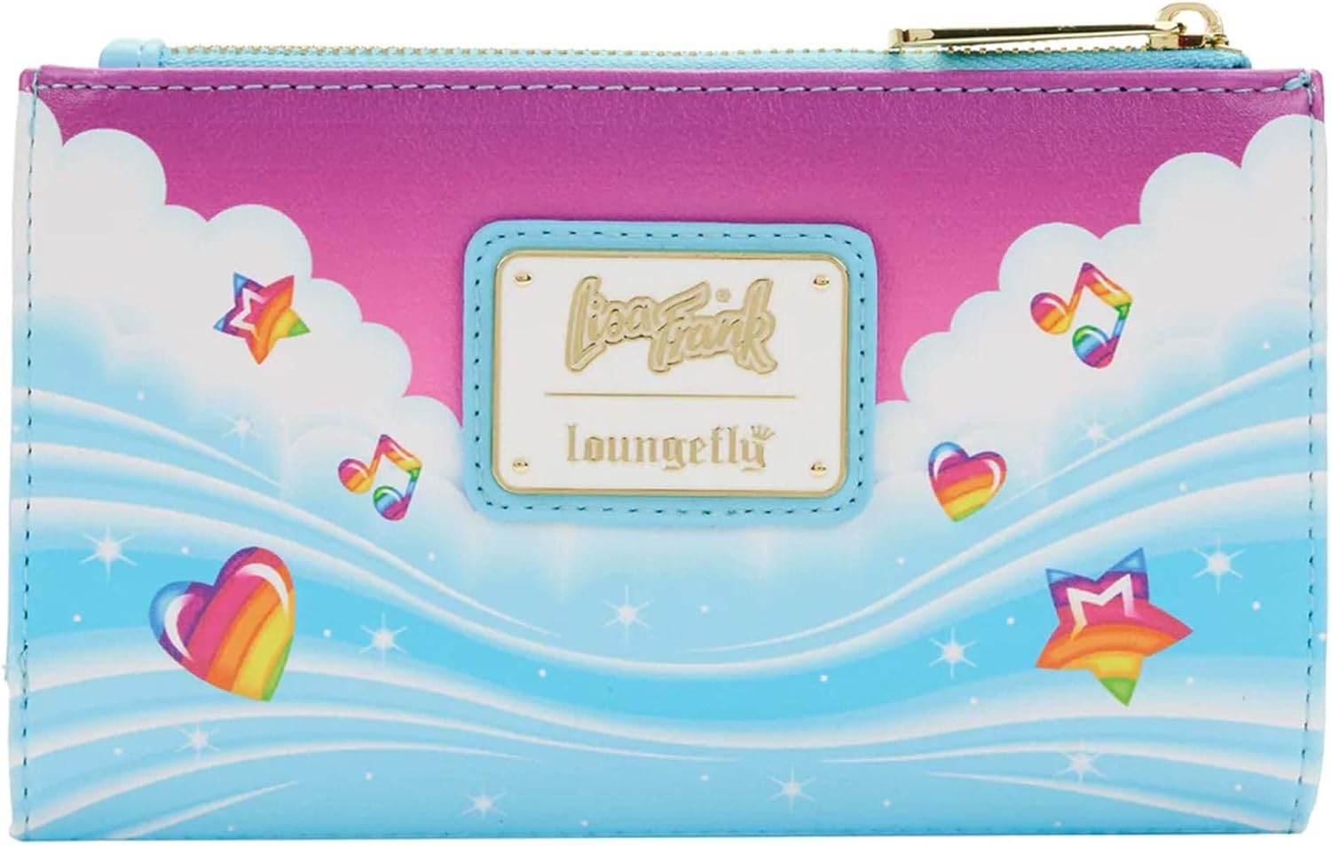 Loungefly Lisa Frank Unicorn Reflection Faux Leather Wallet, Pink