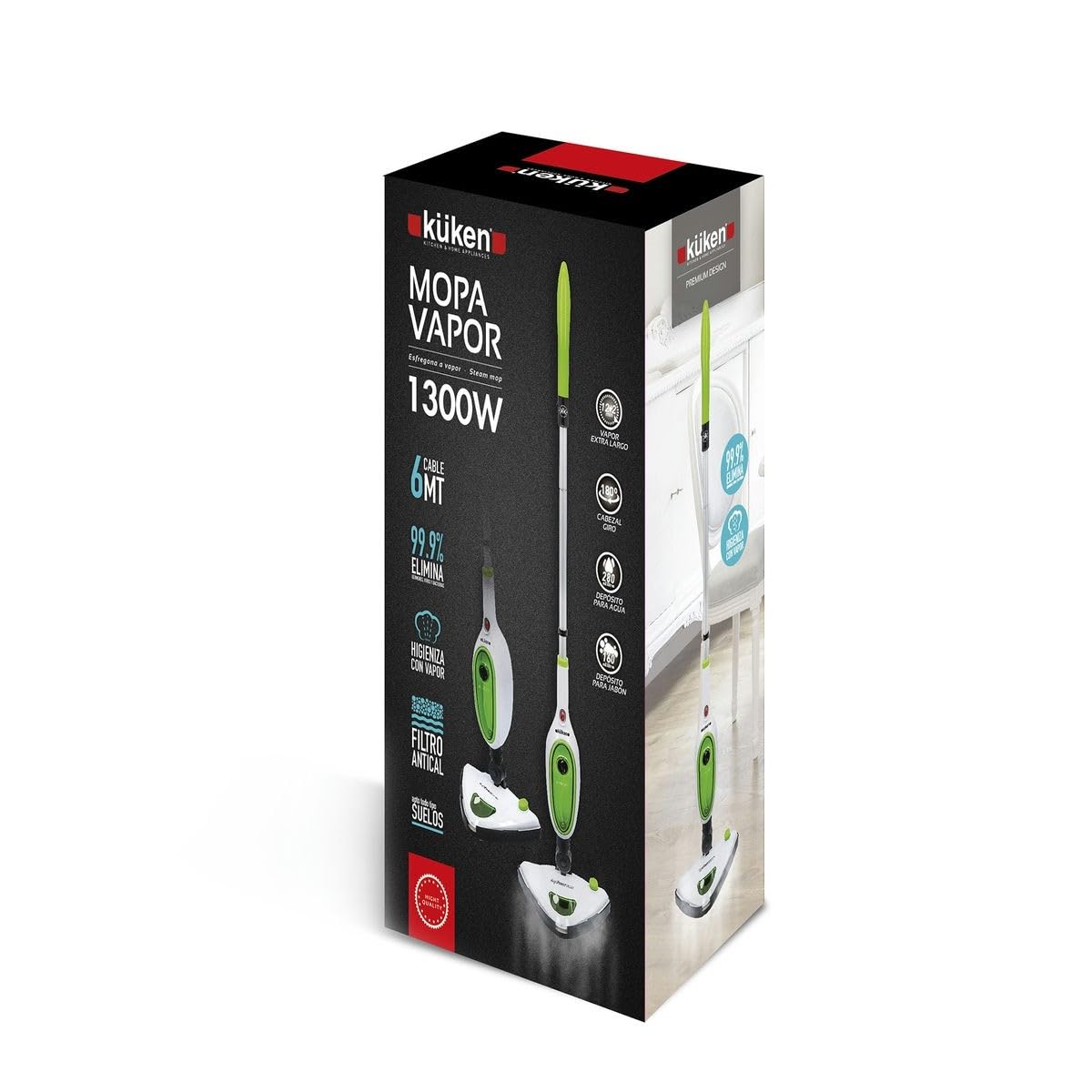 MOPA A VAPOR 1300W. C/CABLE 6mt. KUKEN