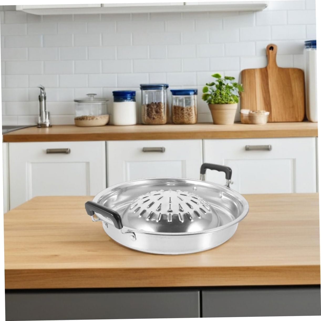 SUPVOX 2pcs Korean Bbq Grill Pan Portable Non-stick Grill Tray for Cooking Even Heat Distribution Effortless Cleaning for Camping and Household Bbq