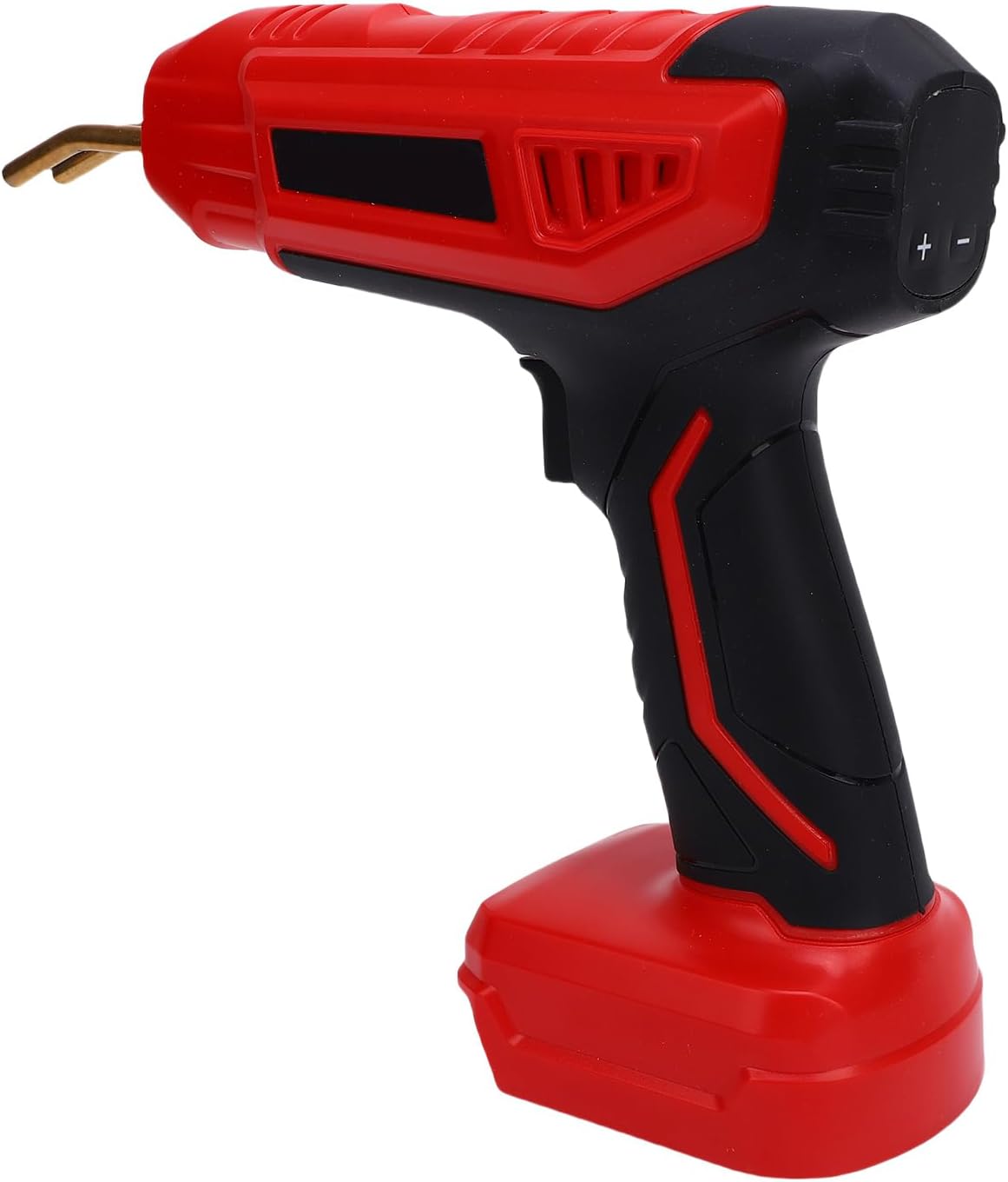 Digital Display Plastic Welding Kit Cordless Design for Construction Sites Effective Repair Tool for Various Plastic Materials (Red)