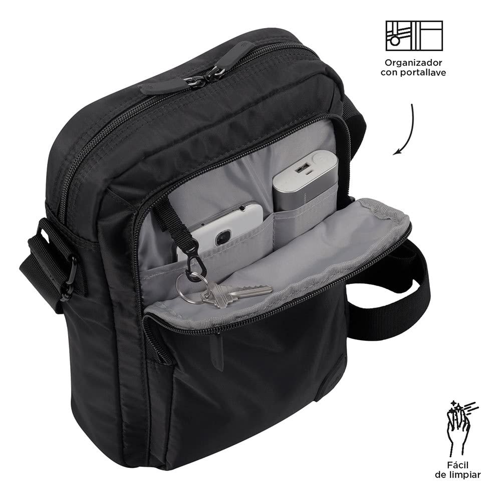 TOTTO, Męska torba na ramię Bayonne Unisex dla dorosłych, czarny