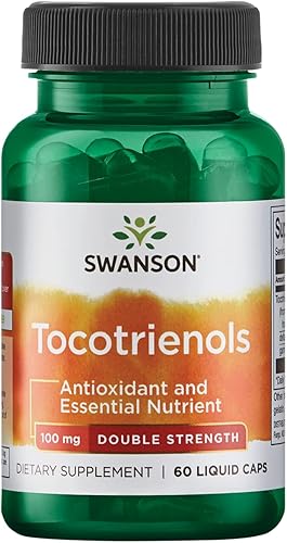 Miniatura 1 de Swanson Tocotrienoles de doble fuerza, antioxidantes, (60 cápsulas líquidas, 100 mg cada una)