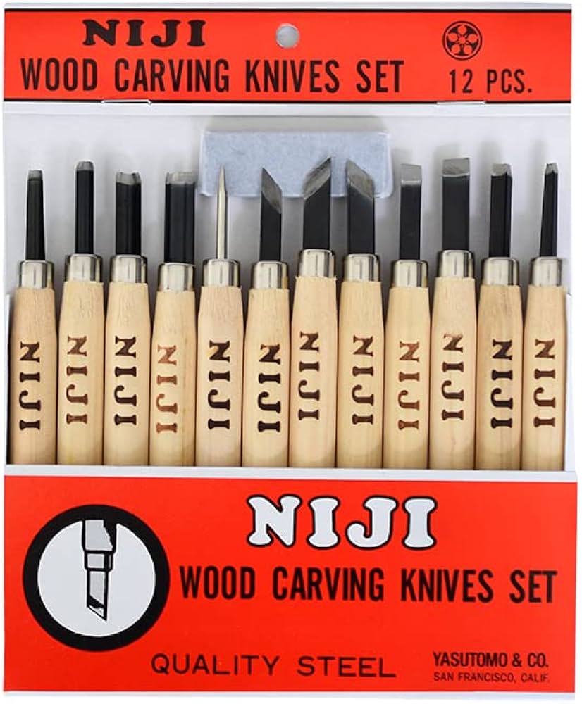 Amazon.com: Yasutomo Wood Carving Knives Set Standard 12 Pieces