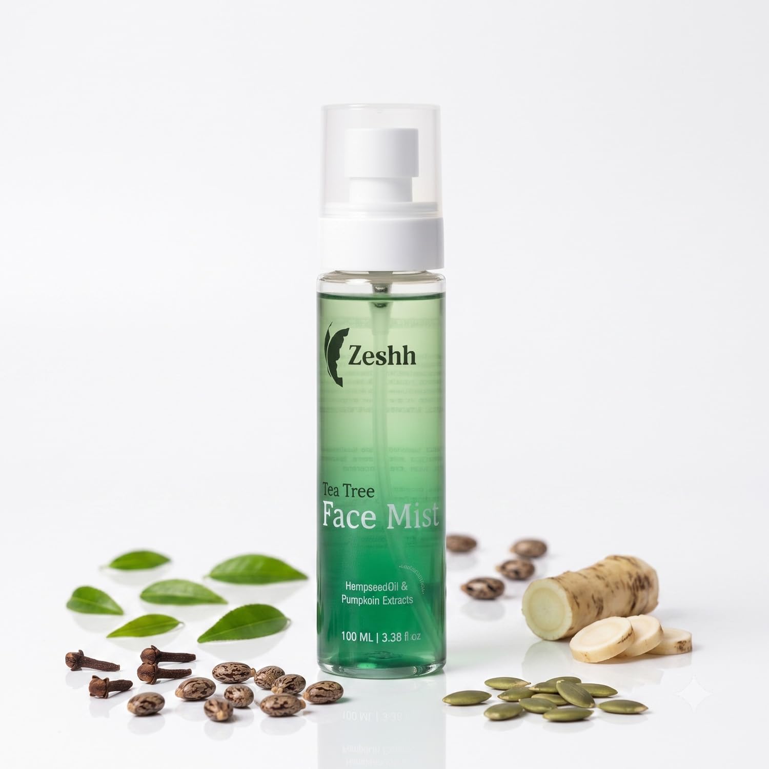 Tea Tree Face Mist for Acne-Prone Skin | Oil-Control & Pore-Tightening Spray with Clove & Horseradish | Purifying Anti-Acne Mist | Zeshh-image-30