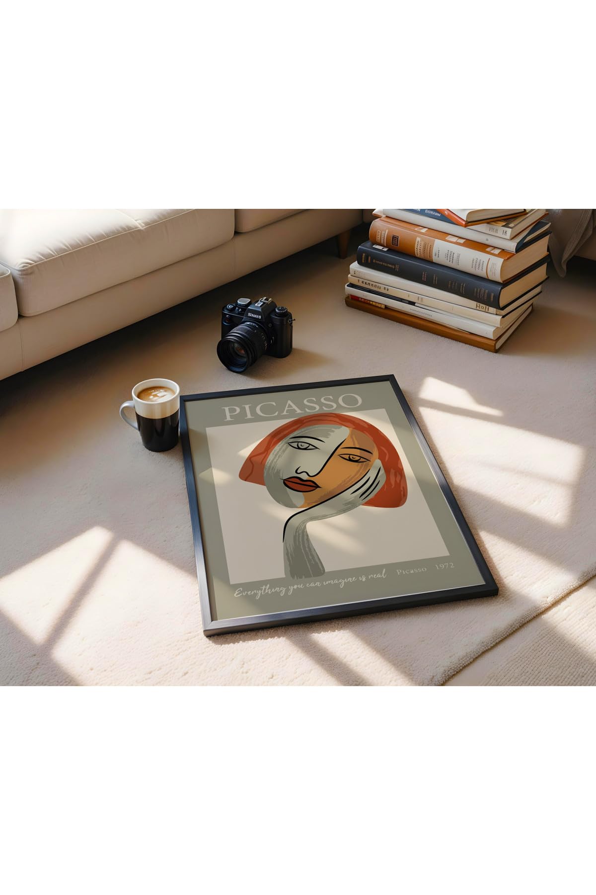 Fark Tanıtım Picasso Çerçevesiz Poster, Modern Dekoratif Çerçevesiz Poster, Tablo, Picasso, 21 x 30