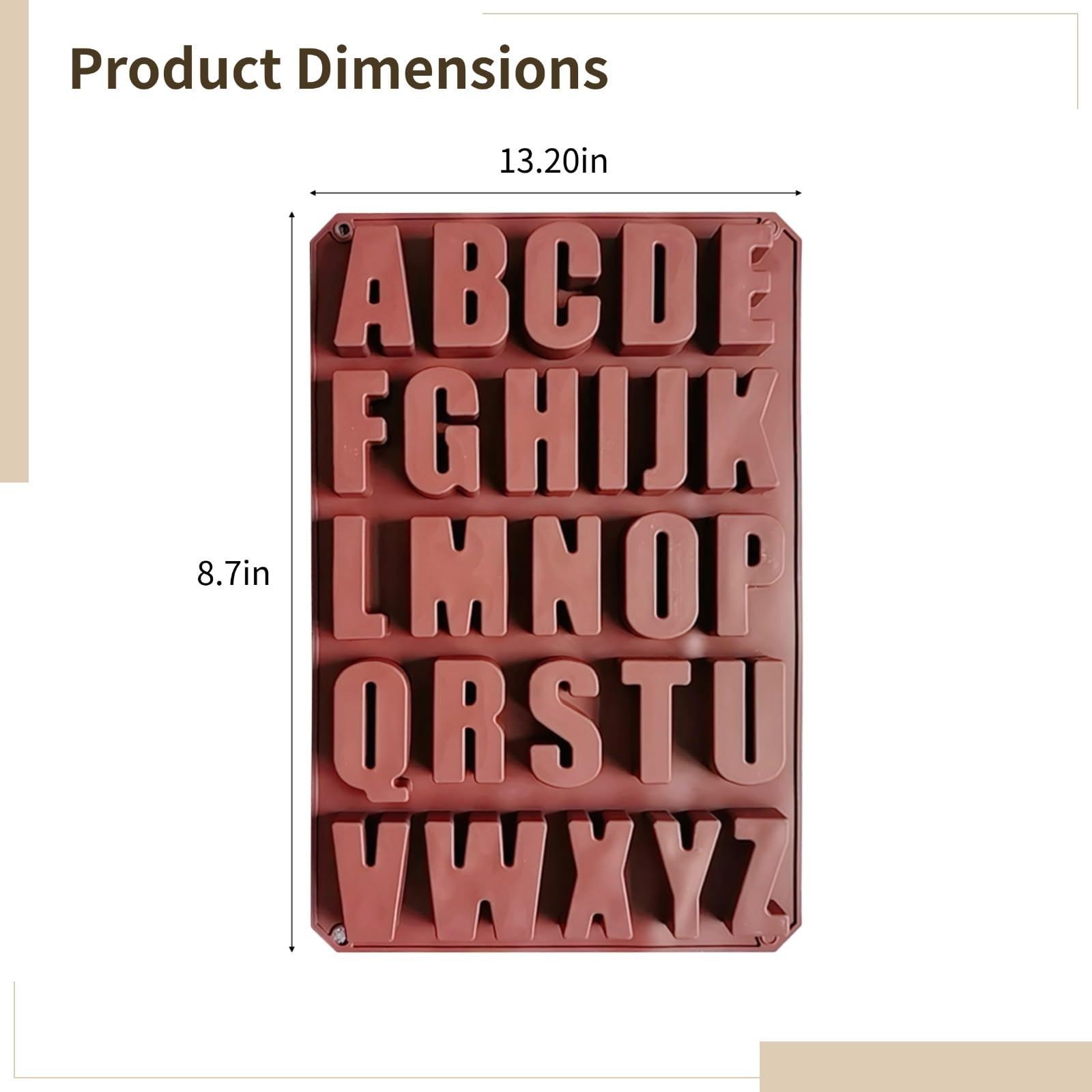 Lot de 2 moules lettres en silicone pour crayons et chocolat, moules alphabet ABC, compatibles four, souples et faciles à démouler, lettres A à Z pour bonbons, DIY, pâtisserie et loisirs créatifs