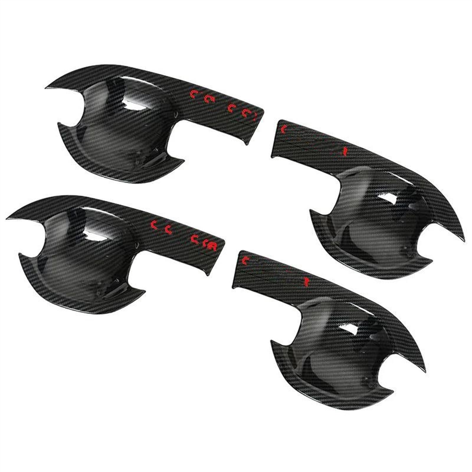 Kjhopy B Car Accessories Styling Stickers For Mitsubishi For Outlander 13-19 Protective Cover Door Handle Outer Owls Trim Exterior Door Handle(B)