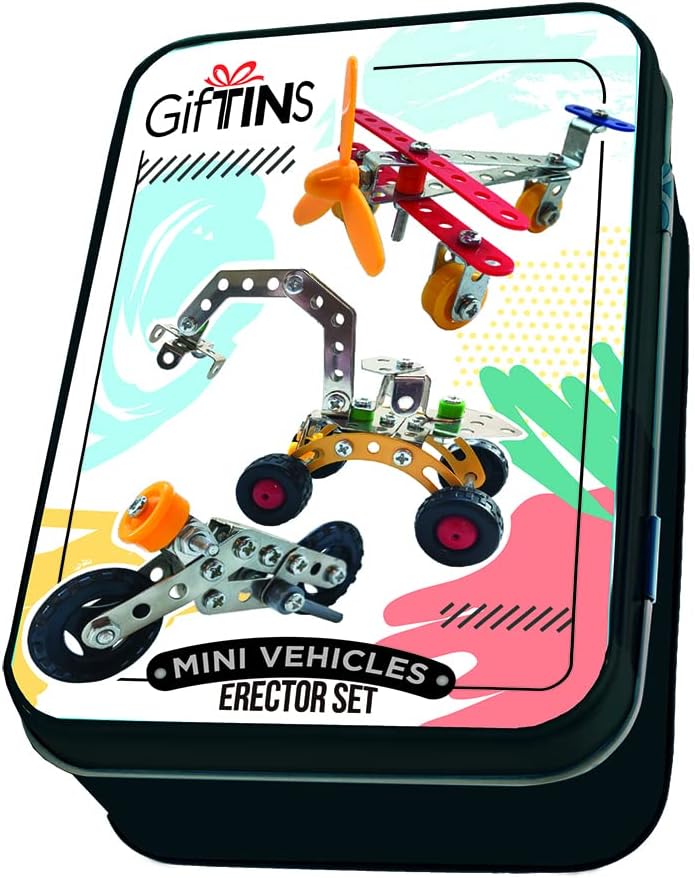 Streamline Imagined Juego de construcción de vehículos DIY Lata de regalo disponible en Yaxa Venezuela