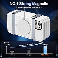 Vista 275 de MOCCA - Funda magnética resistente para iPhone XR de 6.1 pulgadas, compatible con MagSafe, funda con protección contra caídas de grado militar