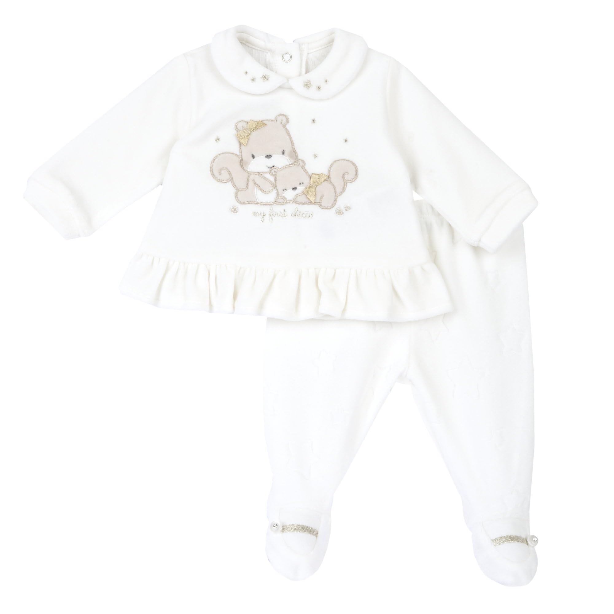 Chicco, Coprifasce e Ghettine, Completino Neonato/Neonata con Comoda Apertura, in Calda e Morbida Ciniglia Lavabile in Lavatrice, Abbigliamento Neonato/Neonata 0-24 Mesi, Idee Regalo