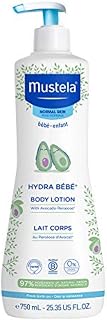 Mustela Hydra Bebe Body Lotion: Natural Avocado, Jojoba & Sunflower Oils for Daily Baby Skin Hydration & Protection