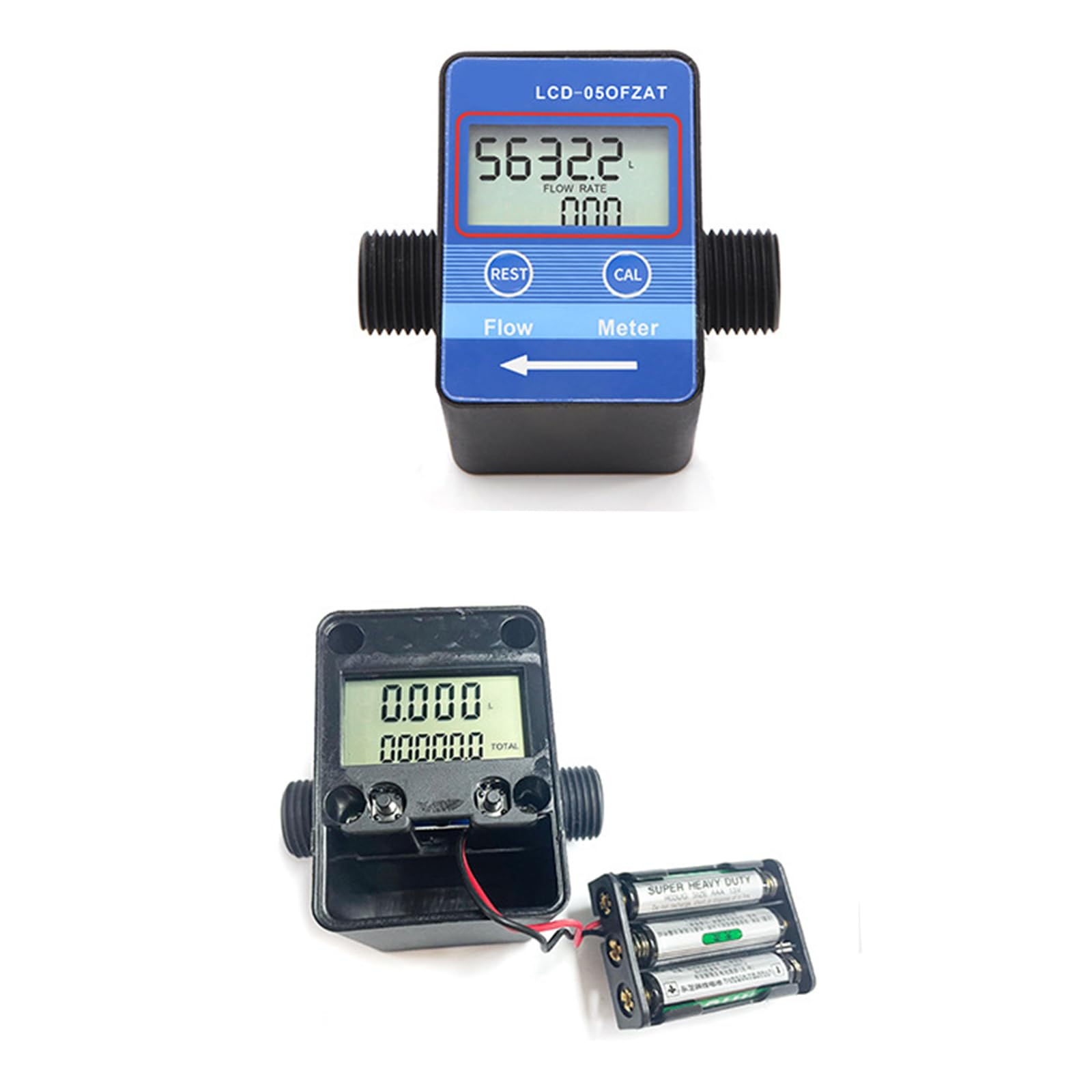 Compteur de débitmètre 30-1 200 l/h, capteurs à Effet DN10, Instrument de Mesure de débitmètre Eau-Huile