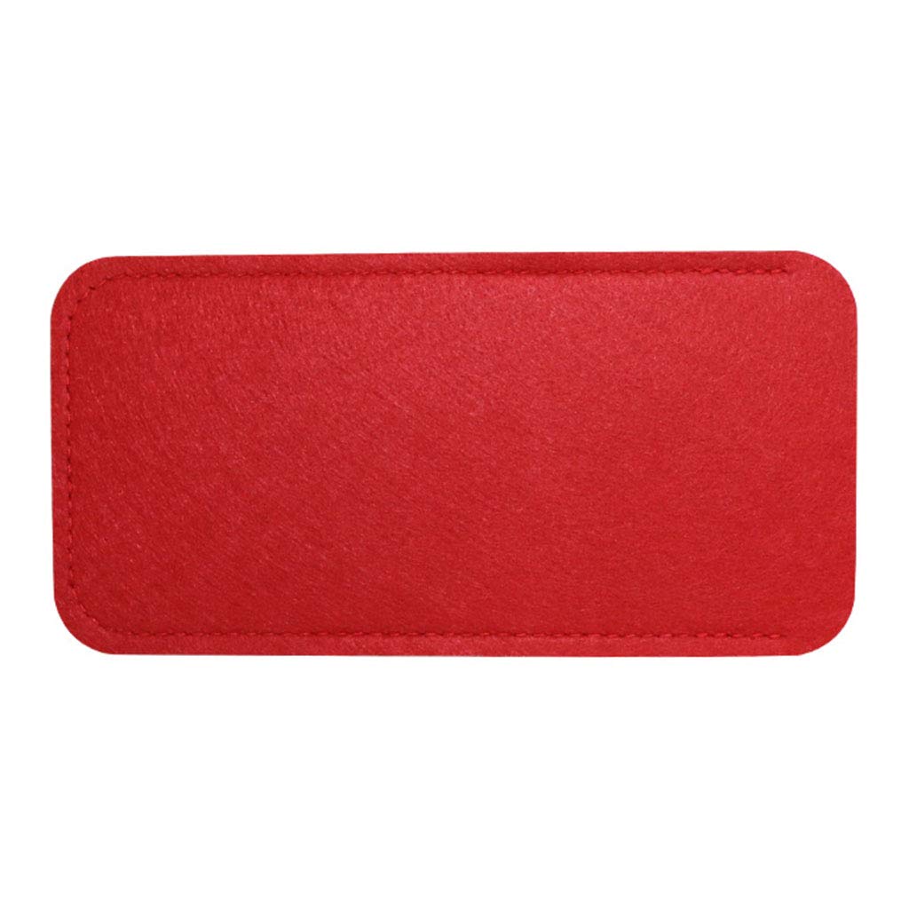 Haveratio Soft Felt Sunglasses Eyeglasses Sleeve Glasses Pouch Case Organizer Bag Red
