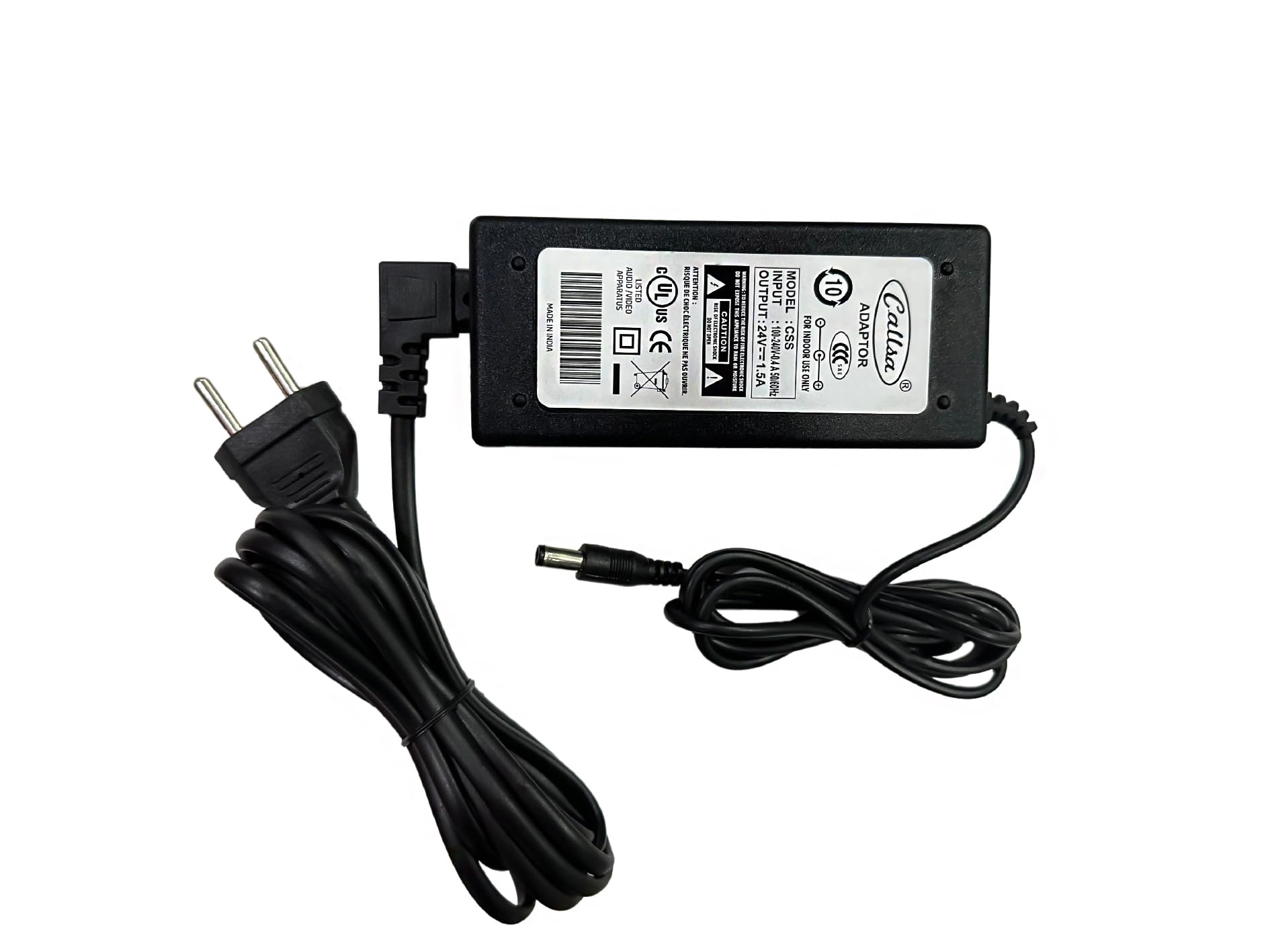 24 Volt 1.5 Amp Power Adapter, Power Supply, SMPS (Input 220V-50Hz Output 24 Volt 1.5 Amp) Black.-image-29