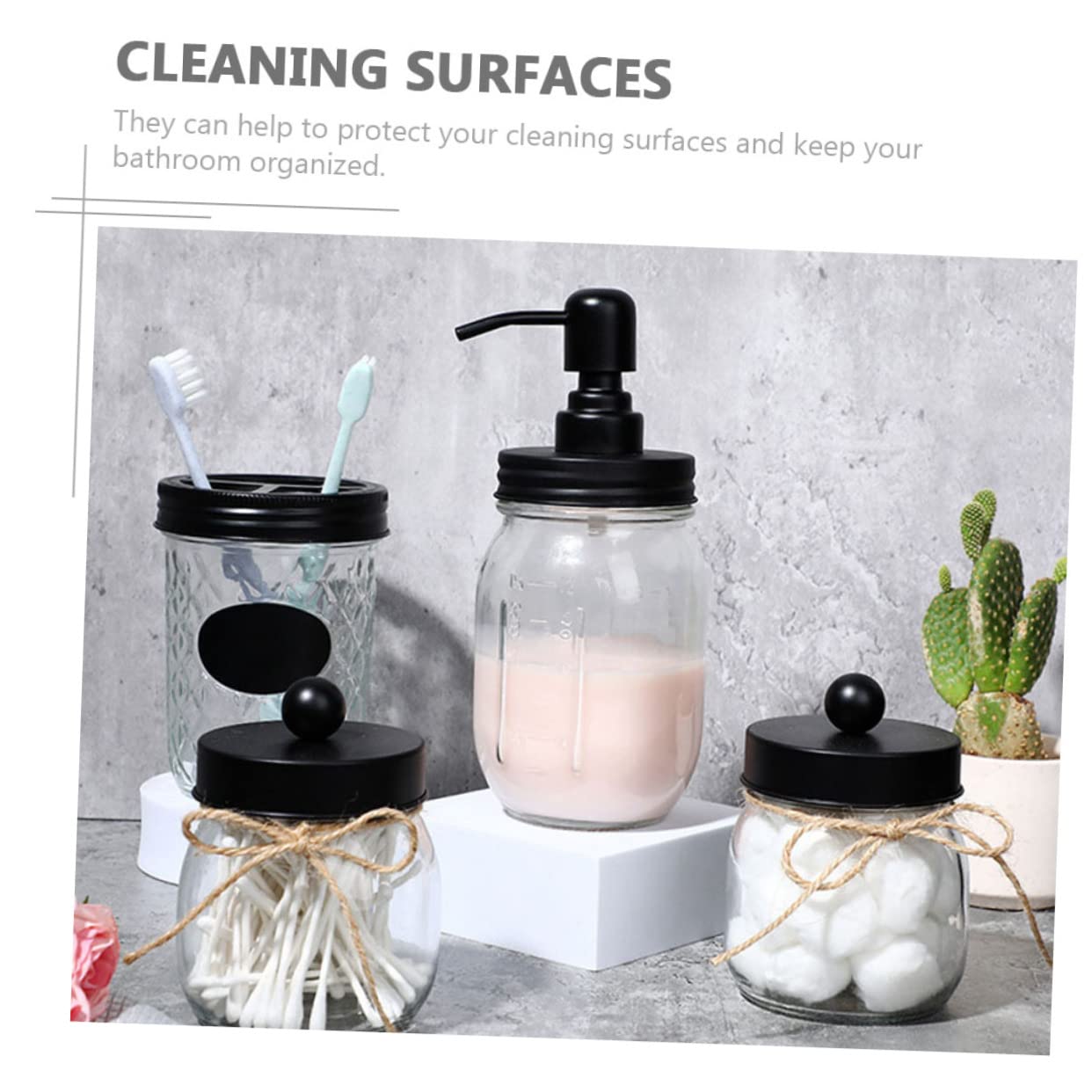 Alipis Vasos para Cepillos de Dientes de Vidrio Práctico Vaso para Lavado Personal Accesorio Sanitario Botella de Loción para Baño y Aseo Personal