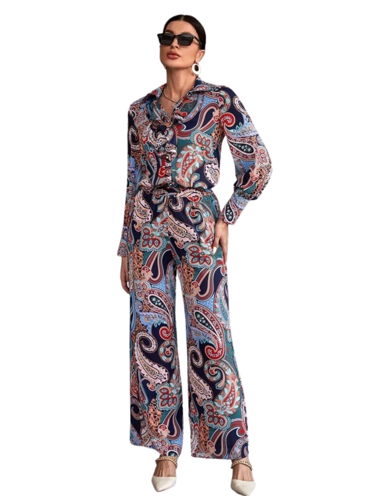 Dhruvi Trendz Womens Rayon Co-Ord Set Regular Fit Night Dress (Dt-W1715&Tr811_Blue_2Xl)