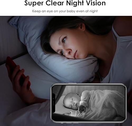 Miniatura 5 de 5G y 2.4G Cámaras de seguridad para interiores 2K para seguridad del hogar, detección de movimiento, visión nocturna, audio de 2 vías,